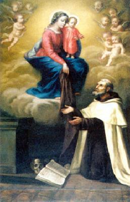    A Virgem aparece a Simão Stock e ao Papa João XXII